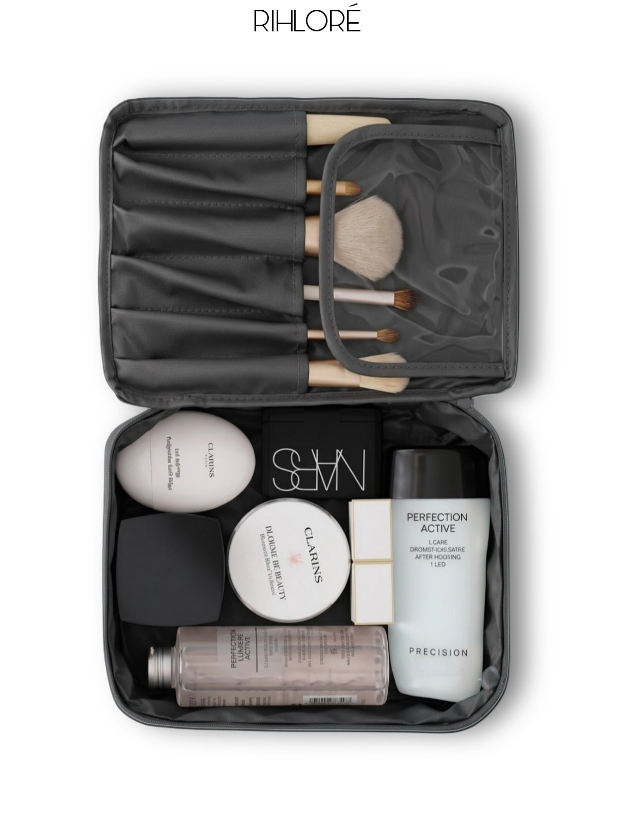 RIHLORÉ Voyage Beauty Organizer Luxury Travel Cosmetic & Toiletry Case