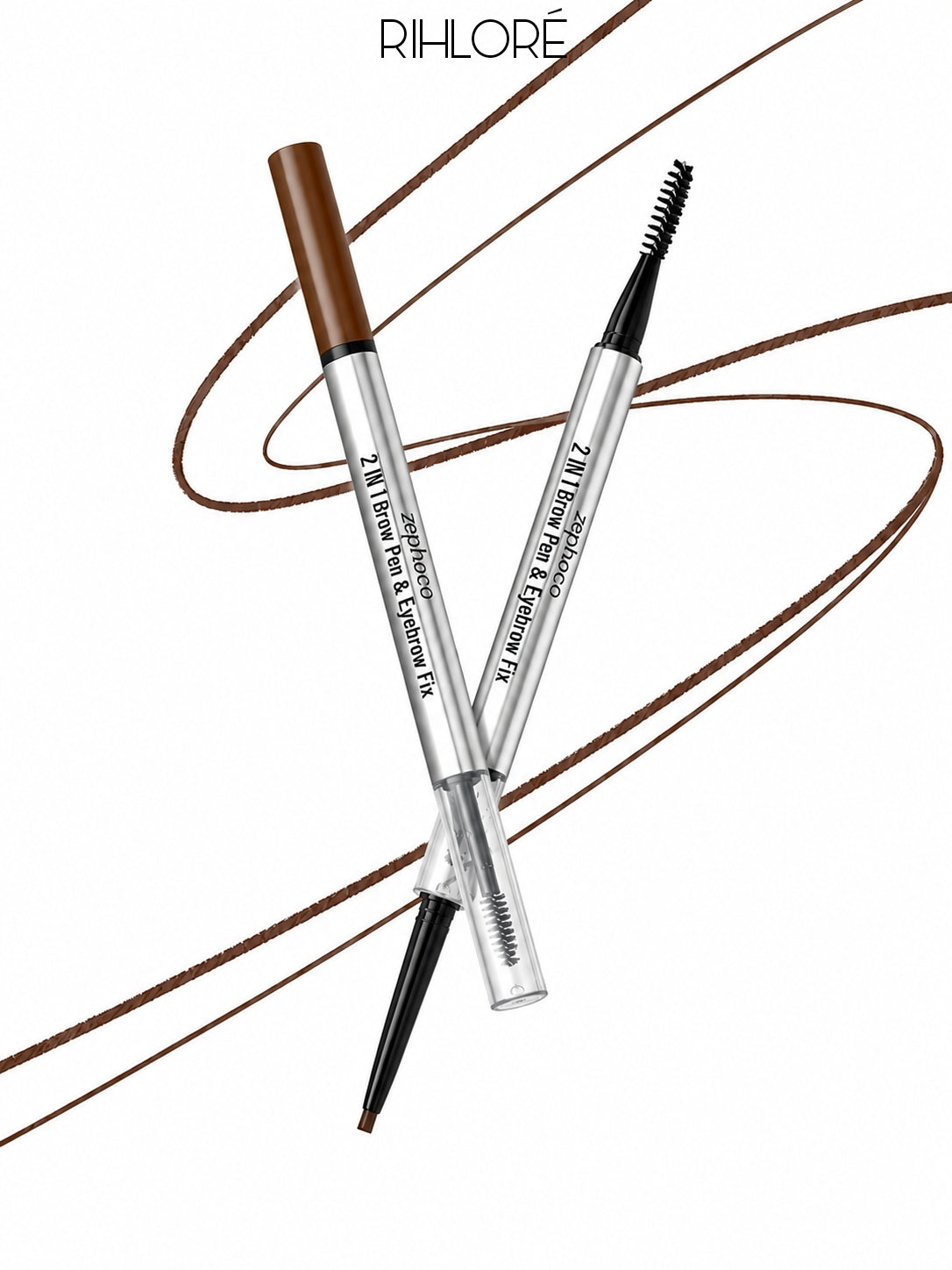 2-in-1 Brow Pen & Eyebrow Fix — Precision Liner + Setting Gel