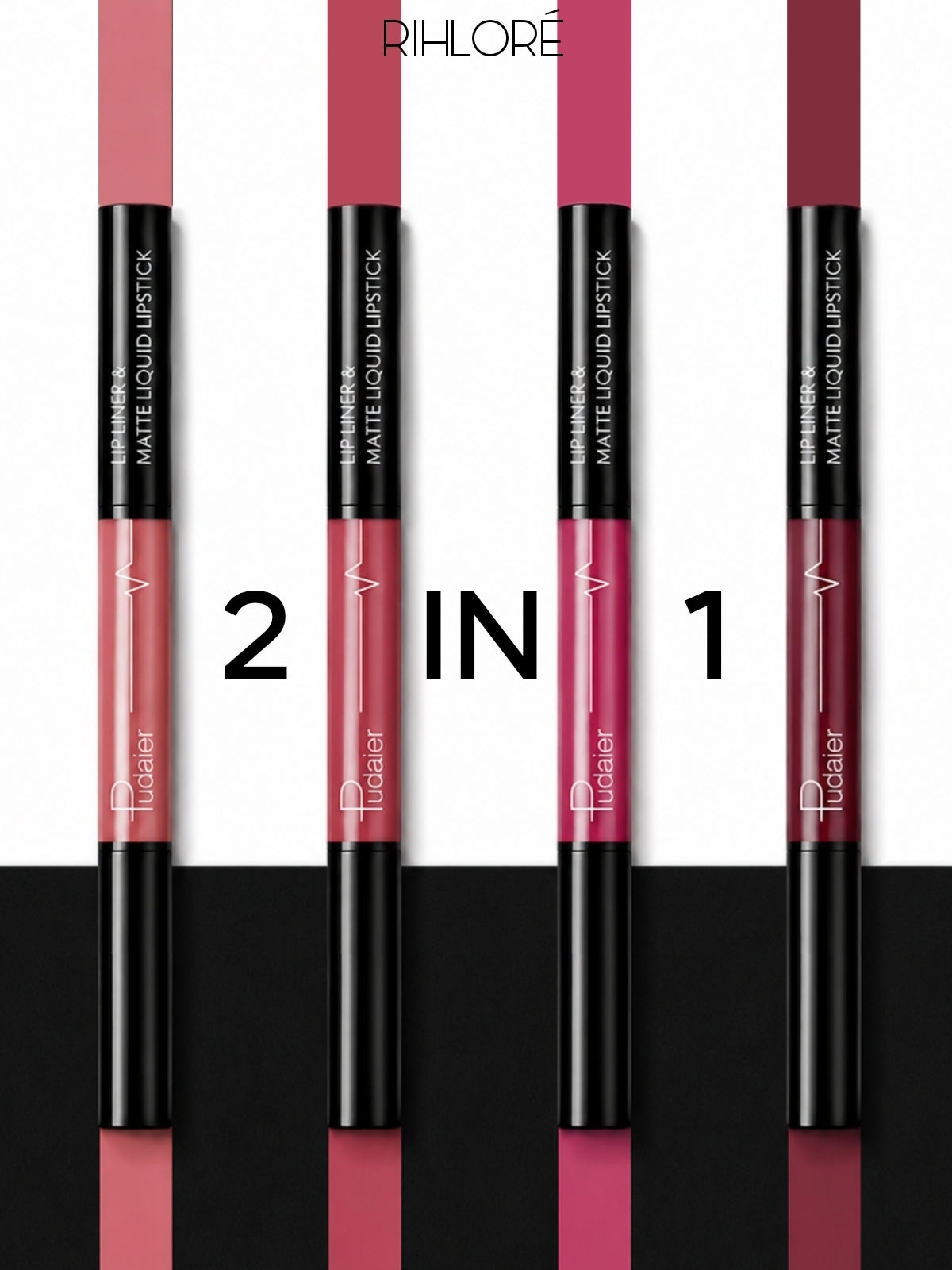 Pudaier 2-in-1 Matte Liquid Lipstick & Lip Liner Duo